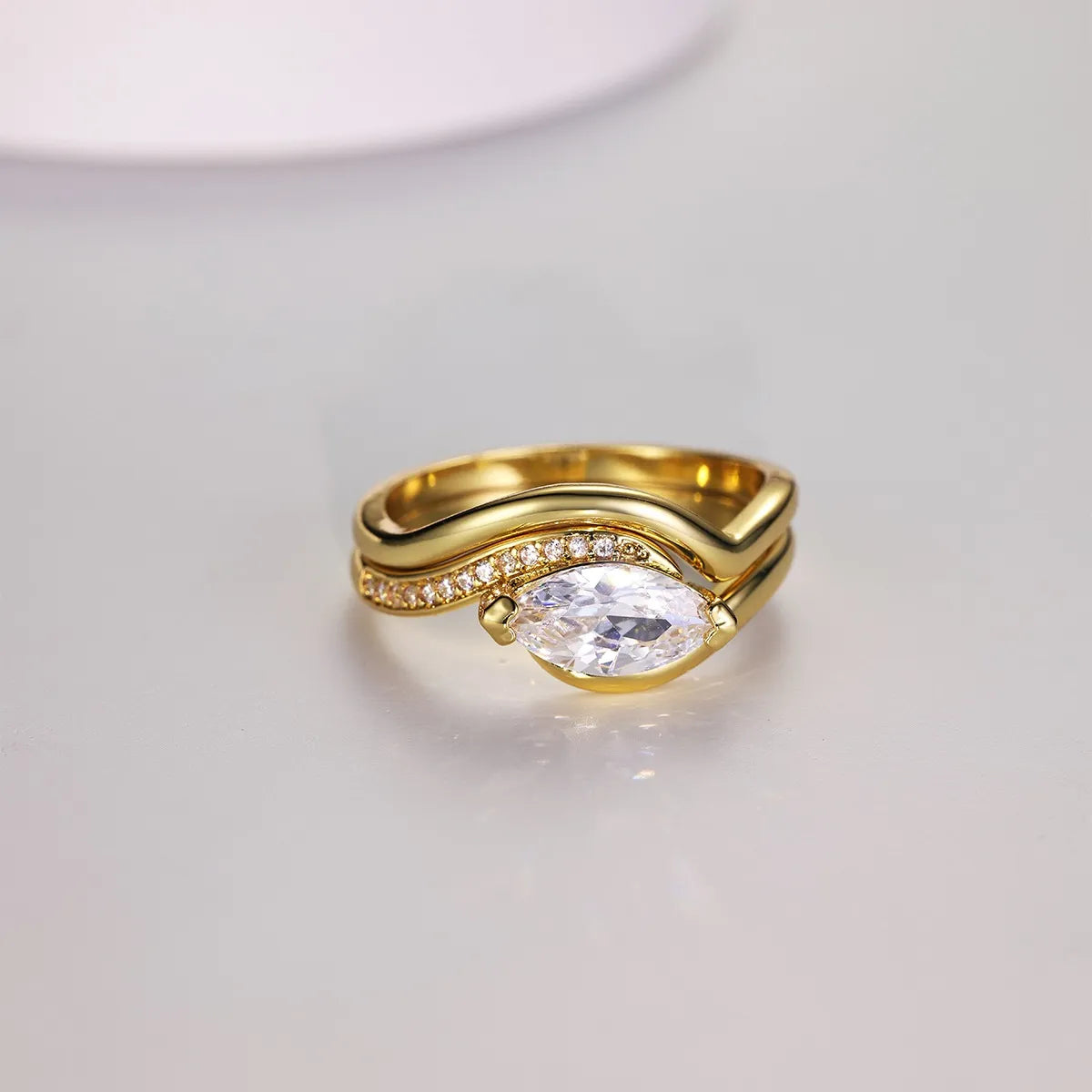 1 Carat Moissanite Stone 2pcs Ring Set 925 Sterling Silver Zircon Jewelry Gold f4120b32-0ea5-483b-8ea0-cc160847e85f-Max-Origin Trendsi