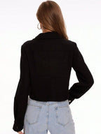 Womens Jacket Cropped Snap Down Long Sleeve Casual Outwear f43f3f61b2f24dfb906704f5a8319fdd-Max-Origin Trendsi