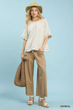 Umgee Womens Blouse Linen Blend Scallop Trim Top f4e68b20-e8b8-45a3-bab1-bb60abe4531a-Max-Origin Trendsi