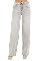 RISEN Womens Baggy Jeans Light Gray Slouchy with Contrast Stitching Denim LIGHT GREY f4f3f59babb440d691b3c353c0aa99a3-Max-Origin Trendsi