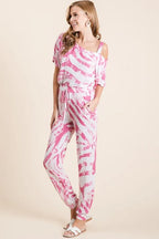 BiBi Outfit Set Zebra Print Fuchsia Pink French Terry Top and Pants Set f4fb0947b23f44cca9bddce6ac581ef9-Max-Origin Trendsi