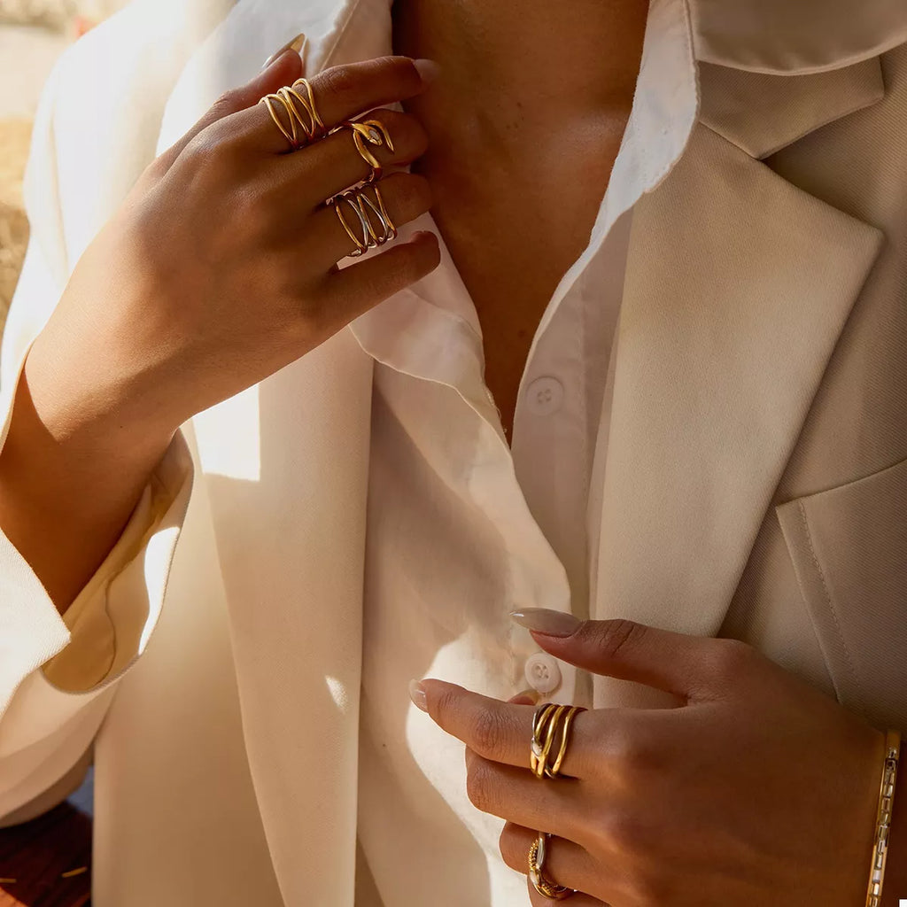 Open Ring 18K Gold-Plated Two-Tone Stainless Steel Women's Jewelry f514f097-f866-4c6c-8a3f-b9e5405318e2-Max-Origin Trendsi