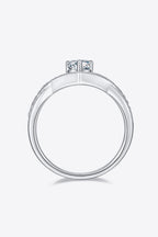 Murray Silver Ring 1 Carat Moissanite Teardrop Stone 925 Sterling with Box f526ff5ecd9044b7a8dcb622c8c2d811-Max Trendsi
