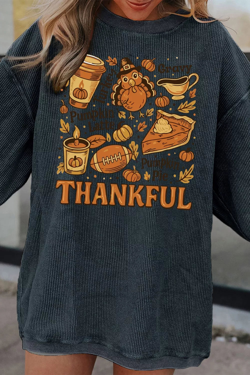 Women's Sweatshirt Thankful Thanksgiving Graphic Long Sleeve Top f6acf076-aeaf-4be5-b799-af4c95b9b860-Max-Origin Trendsi