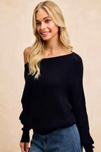 BiBi Waffle Knit Off Shoulder Top f6d02acd8acd44e29b5f84f40ce0844c-Max-Origin Trendsi