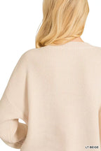Zenana Womens Cotton Sweater Beige American Flag Crew Neck Pullover f744e7f97b9b450f93331bfbe4860f69-Max-Origin Trendsi