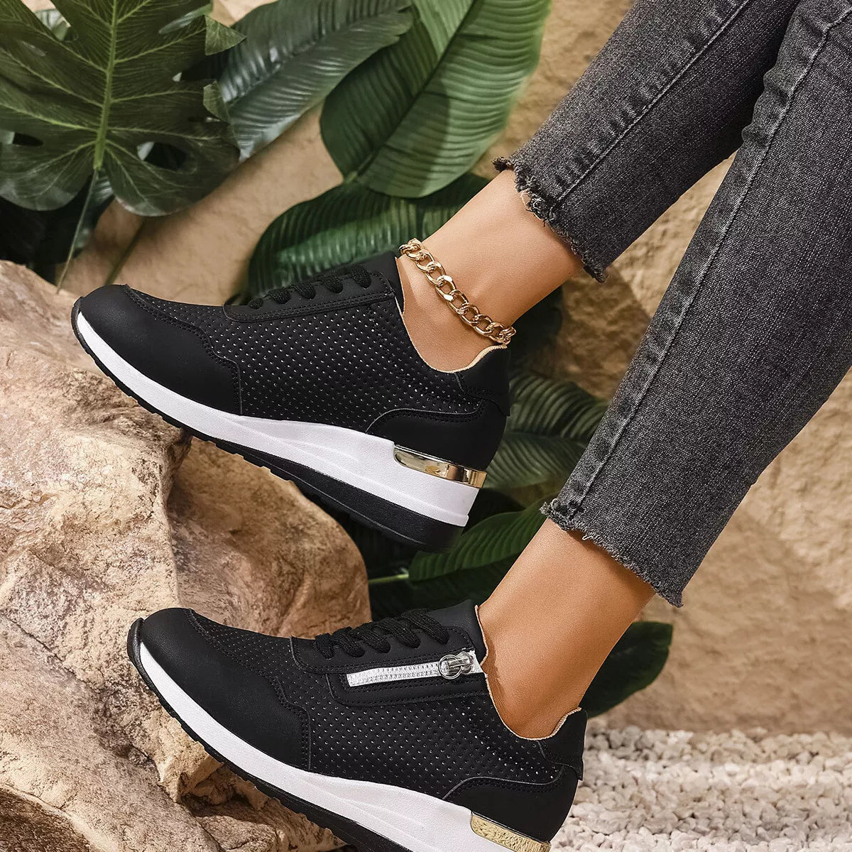 Women Sneakers Lace Up Wedge Mid Heels Pu Leather Shoes f78a75e8a362428a839fcf1d8330cd85-Max-Origin Trendsi