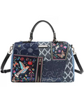 Nicole Lee USA Women's Bosque Boston Bag De Amor Denim Medium Handbag BOSQUE DE AMOR OS f79a5c2675ce4190afd005a6fb893e12-Max-Origin Trendsi