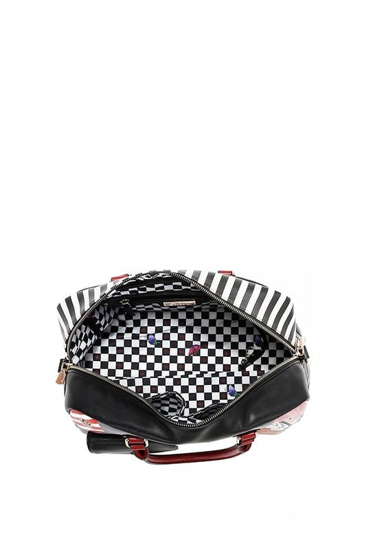 Nicole Lee USA Handbags Eco-Leather Boston Bag Medium Patch Pocket f852762d-5e66-4ad2-868b-341e2a92c639-Max Trendsi