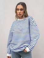 Women's Sweatshirt Striped Round Neck Oversized Casual Pullover f8f0d7a2c9b64038bc70ea50f7d0cc66-Max-Origin Trendsi