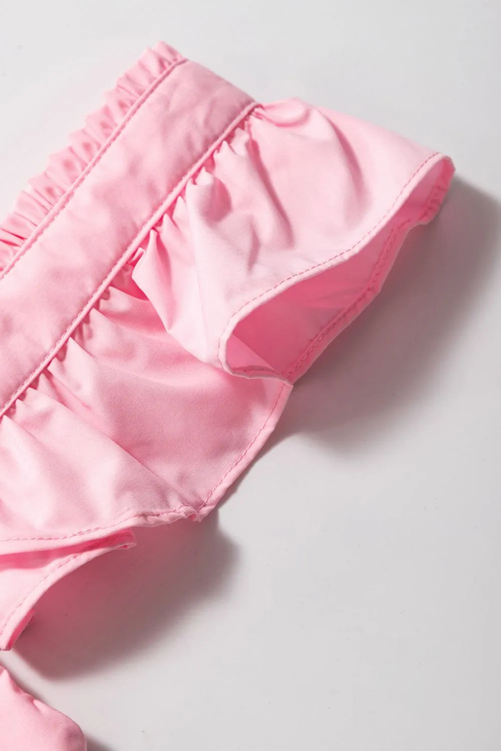 Ruffle Top Blush Pink Tiered Heart Trim Square Neck Top Short Sleeve f926dd38-5264-4f4d-86fa-a277ba11e605-Max-Origin Trendsi