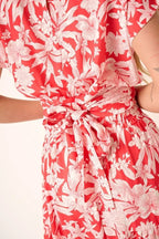 Mittoshop Top and Skirt Set Coral Tropical Print Ruffled Maxi Floral f94c1611d4ef423296aca56ba4f365b0-Max-Origin Trendsi