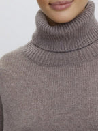 Ribbed Women Sweater Turtleneck Long Sleeve Soft Acrylic Loose Basic Pullover f952334a-79b5-4051-9688-754927d7d072-Max Trendsi