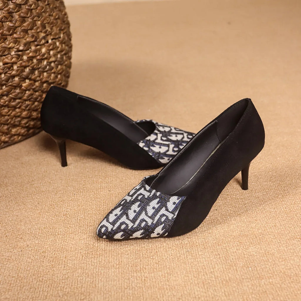 Women's Suede Pumps High Heels Point Toe Leopard for Elegant Style Shoes f97c52b206624f9a8898dfae541440a3-Max-Origin Trendsi