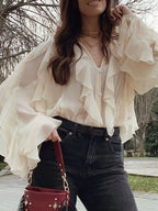 Womens Blouse Ruffled Layered Sheer Long Sleeve Top f98a74a6-f4a1-4e1f-8340-702bddba65c7-Max-Origin Trendsi