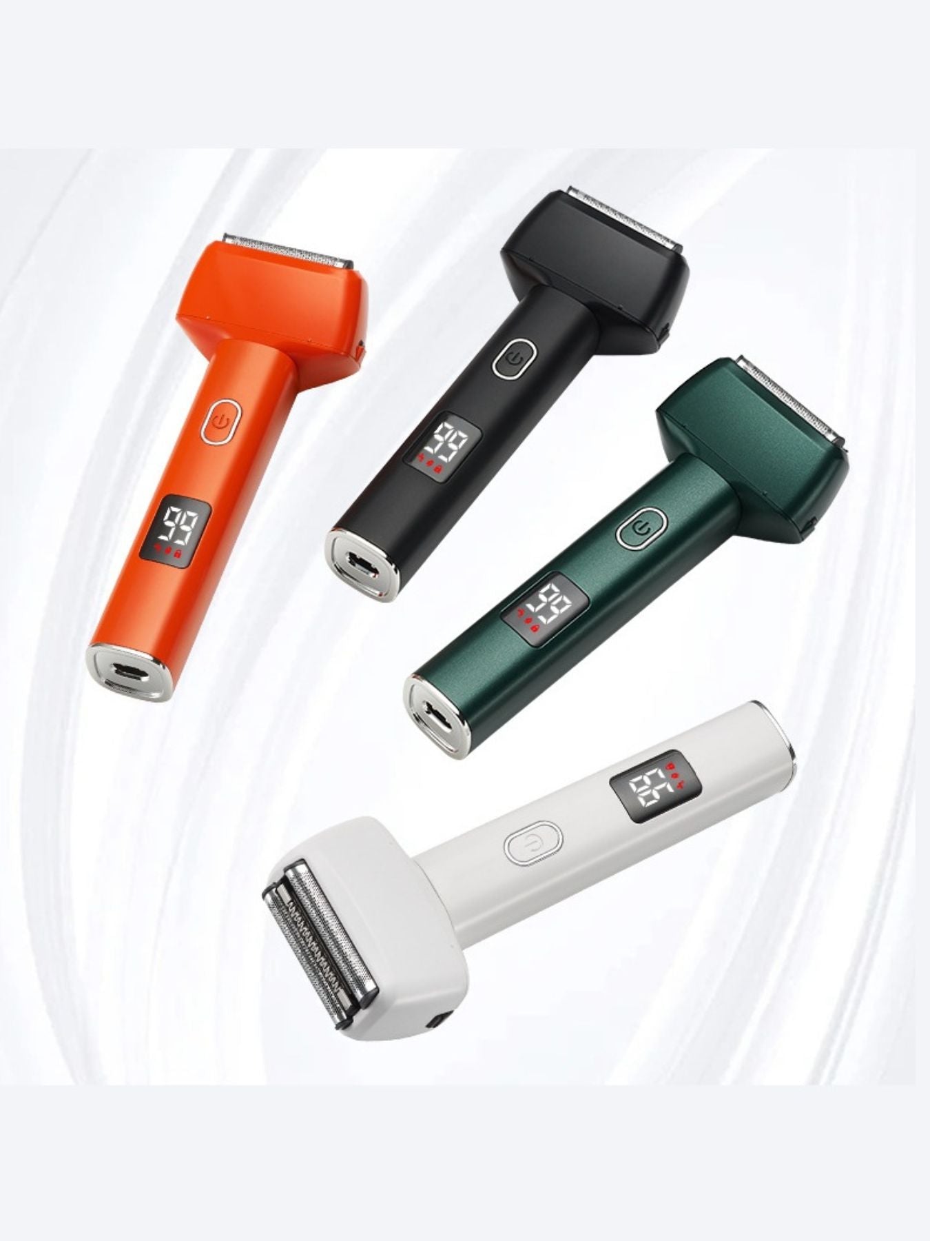 Rechargeable Foil Shaver with LED Display, Waterproof and Portable, Made of Durable ABS Material