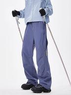 Men's Plus Size Loose Fit Cargo Pants with Multiple Pockets, 95% Polyester and 5% Spandex, Machine Washable