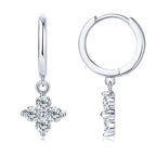 Hoop Cross Drop Earrings Moissanite Stone 925 Sterling Silver 18K gold-plated fa25eccb-8956-4e42-b6cc-9ee6abecd99c-Min Trendsi