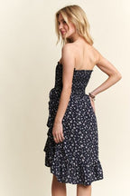 ADORA Floral Dress Navy Smocked Tube Strapless with Pockets fac9993c-a728-4955-a3fd-ebed79b5c908-Min Trendsi