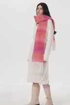 Women Scarf Woolen Blend Fringe Gradient Color Thermal Long Scarfs fb177ce0-77b7-4309-a7be-df2c48dd3ca8-Max Trendsi