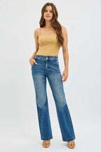 RISEN Women's Bootcut Jeans Tummy Control High Rise with Double Button Waist fb8fc3212d2340f78b04f1ee2aa8c6d7-Max-Origin Trendsi