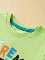 Children's Extreme Stunts Motorcycle Graphic T-Shirt and Shorts Set
