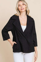 Jacket Culture Code Double Breasted Eyelet with Pockets fc21b062-80d3-4946-86db-f76bdd4046a6-Max Trendsi