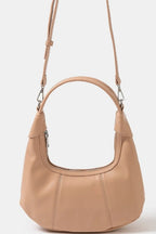 Women's Crossbody Bag Fame Faux Leather Round Multi Panel Hand Bag Pale Blush One Size fc40467e-bdae-493c-904e-1a1263704940-Max-Origin Trendsi