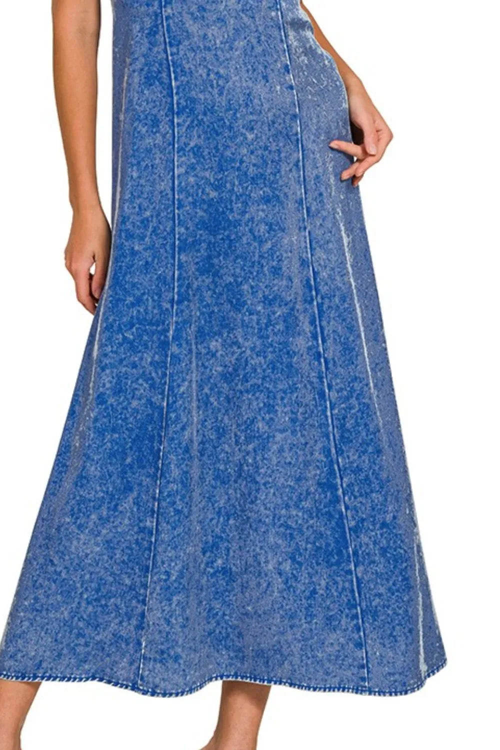 Zenana Maxi Tank Dress Tencel Mineral Washed Blue fc8c5090-719f-495e-87fe-90572095161a-Max-Origin Trendsi