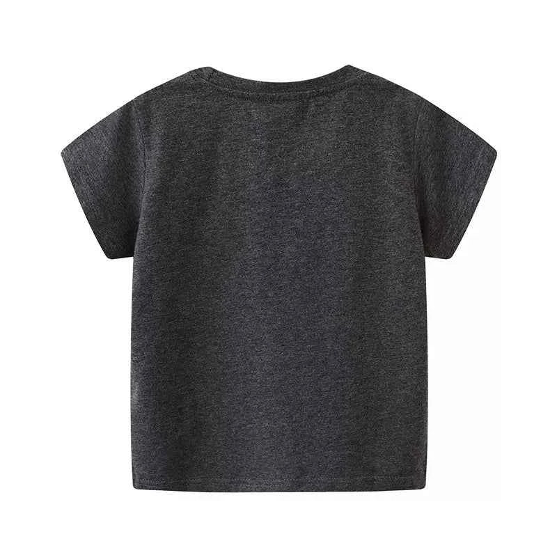 Children's Space-Themed Short Sleeve T-Shirt fd04c118-7085-488a-a001-1d111d3165ce-Max-Origin Trendsi