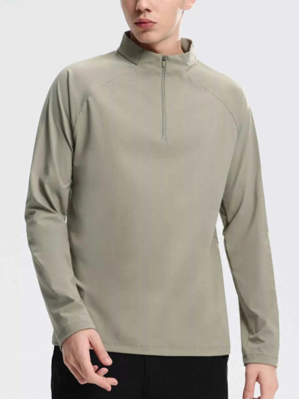 Men's Sweatshirt Cotton Half-Zip Long Sleeve Top Plus Sizes fe114f29-d75d-483c-8829-92435c5ce2b7-Max-Origin Trendsi