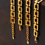 Bracelet 18K gold-plated Titanium Steel Hollow Square Chain fe2503f0-2c7d-4bbb-b67b-447286f89655-Max Trendsi