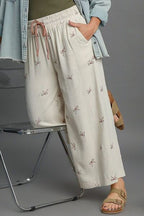 Umgee Linen Blend Pants Bow Embroidered Plus Size Lace Drawstring Wide Leg fe37b6ef-4178-4703-be5c-4fb63f189c1b-Min Trendsi