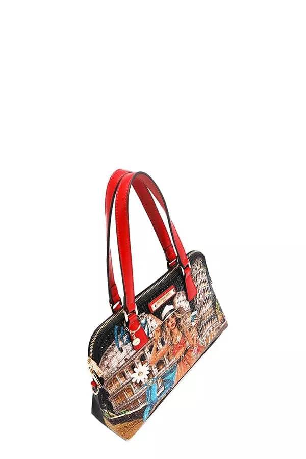 Nicole Lee USA Martha Travels Italy Dome Women's Satchel Bag Vegan Leather fe5ffb24c044469d8ae0b57eb30c252f-Max-Origin Trendsi