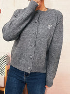 Women's Cardigan Button-Up Long Sleeve Embroidered Knit fe73622e510845409f35afc54234830b-Max-Origin Trendsi