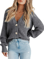 Knit Cardigan Oversized V Neck Long Sleeve Single Breasted fe7ff7ec-7d39-46b5-8661-538b4d5498f6-Max Trendsi