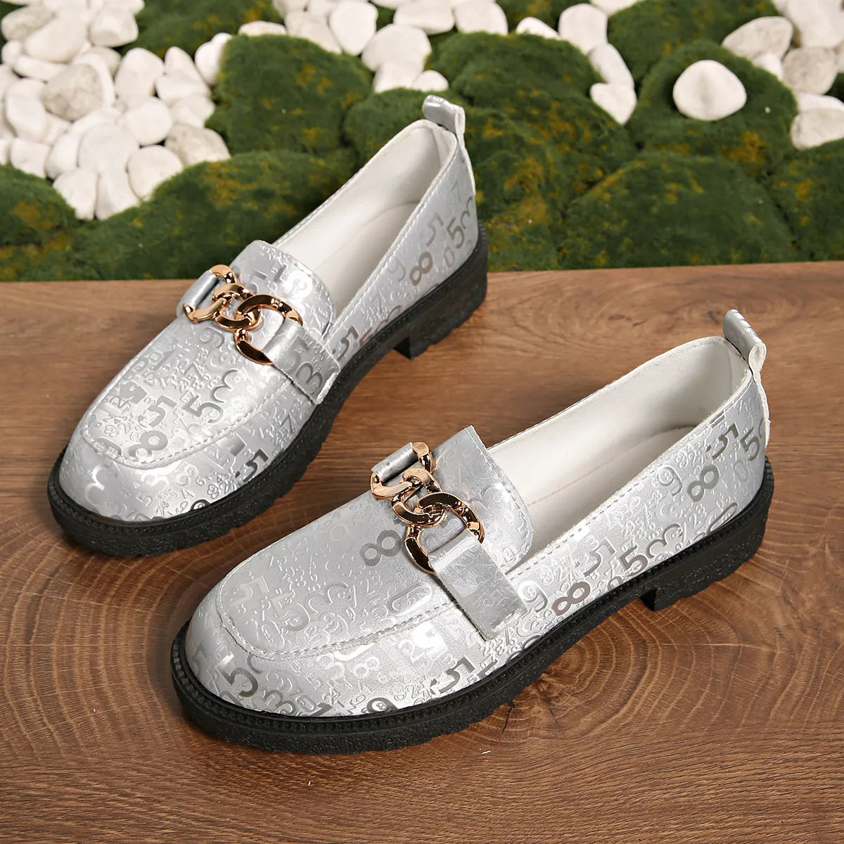 Women's Loafers Stylish Round Toe Block Heels for Comfort and Elegance Shoes feb9a2ef45544bcf9d62333a678fa155-Max-Origin Trendsi