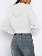 Cropped Jacket Viscose Zip Up Long Sleeve Hooded Outwear ff3c3e63-e2c1-4172-aee8-9e4445537e07-Max Trendsi