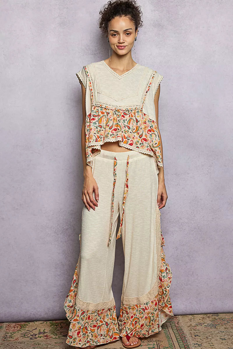 POL Women Blouse Floral Cropped Beige Lace Detail Ruffled Top ff8b53e0-cb82-49e9-9351-7f553f7e0ae5-Max-Origin Trendsi