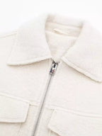Womens Cropped Jacket Zip Up Long Sleeve Casual Fashion with Front Pockets ffc39274a8694294888f7354b90a4a18-Max-Origin Trendsi
