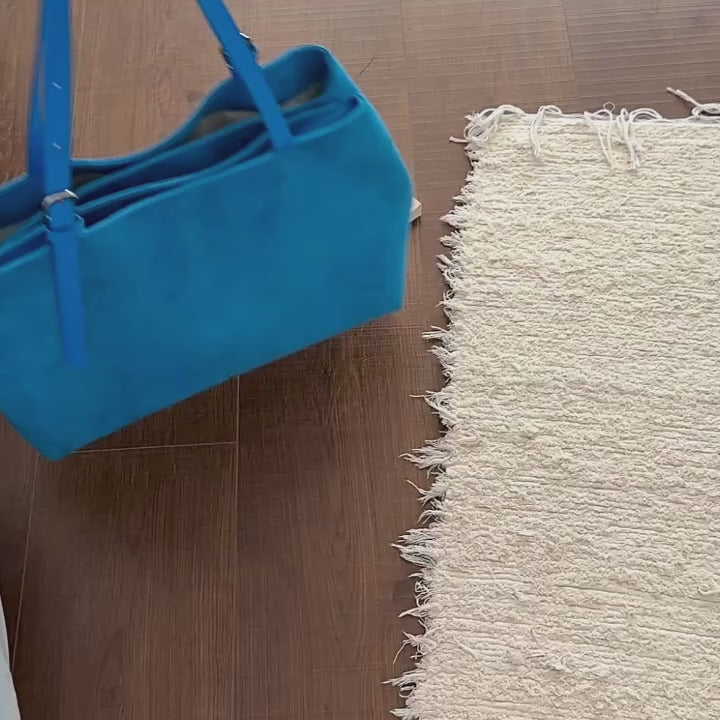 Women's Tote Bag Vintage Soft Faux-Suede Zipper Shoulder Bag with Phone Pocket