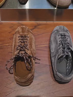 Women's Genuine Leather Flat Sneakers Retro Lace-Up Casual Shoes