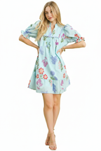 Umgee Seafoam Dress - White Background