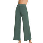 Zenana Women's Casual Sweater Pants Viscose Knit High Waisted Soft Ash Jade
